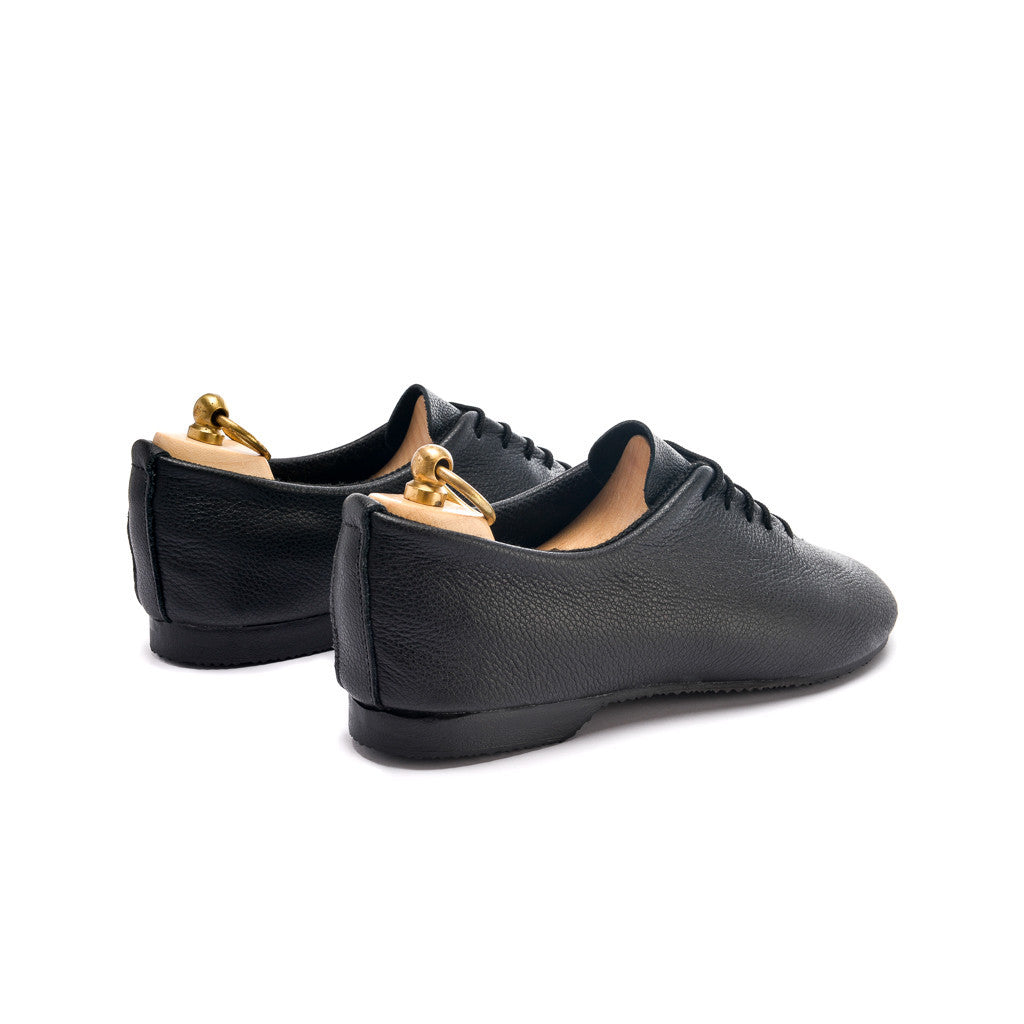 REGENT WHOLECUT SHOE - BLACK - mashroom7
