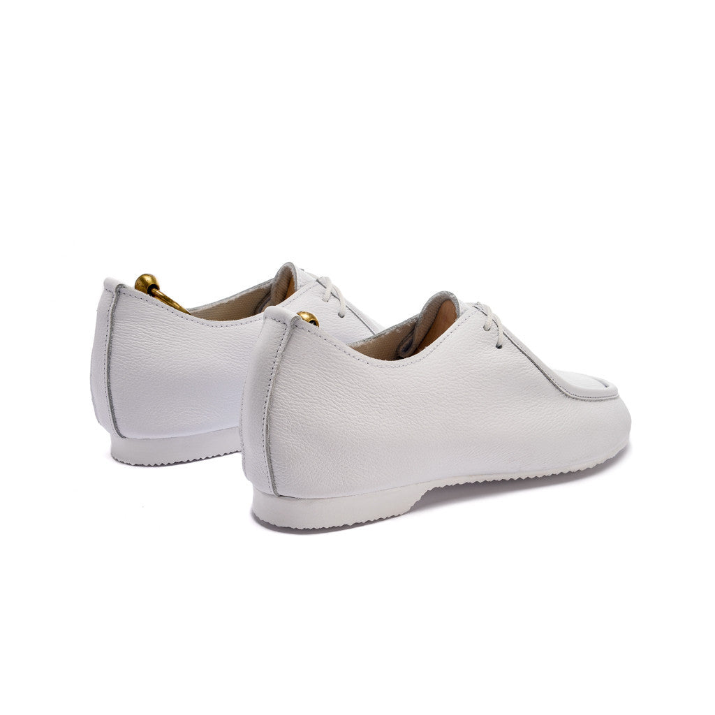 TURNER APRON SHOE - WHITE - mashroom7