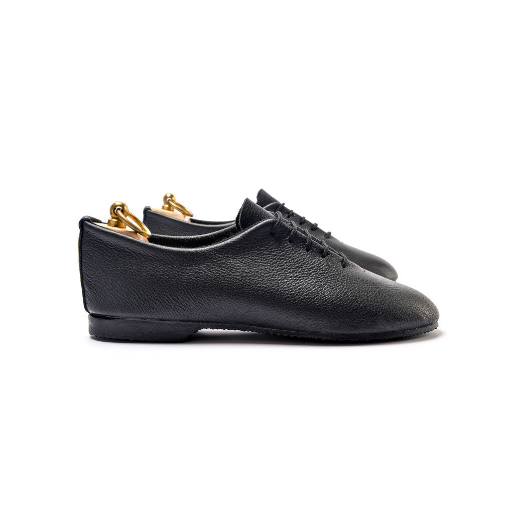 REGENT WHOLECUT SHOE - BLACK - mashroom7