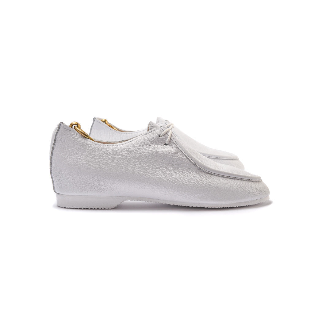 TURNER APRON SHOE - WHITE - mashroom7