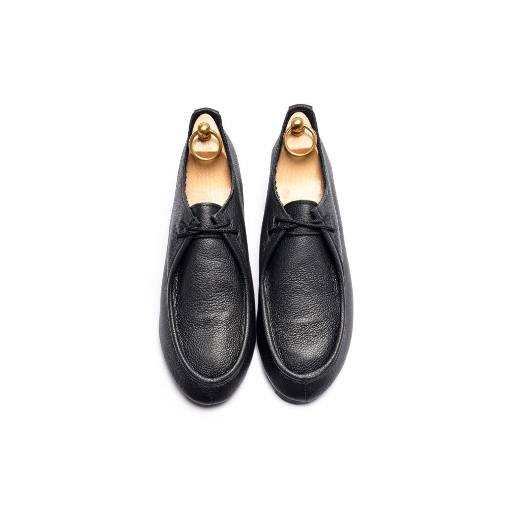 TURNER APRON SHOE - BLACK - mashroom7