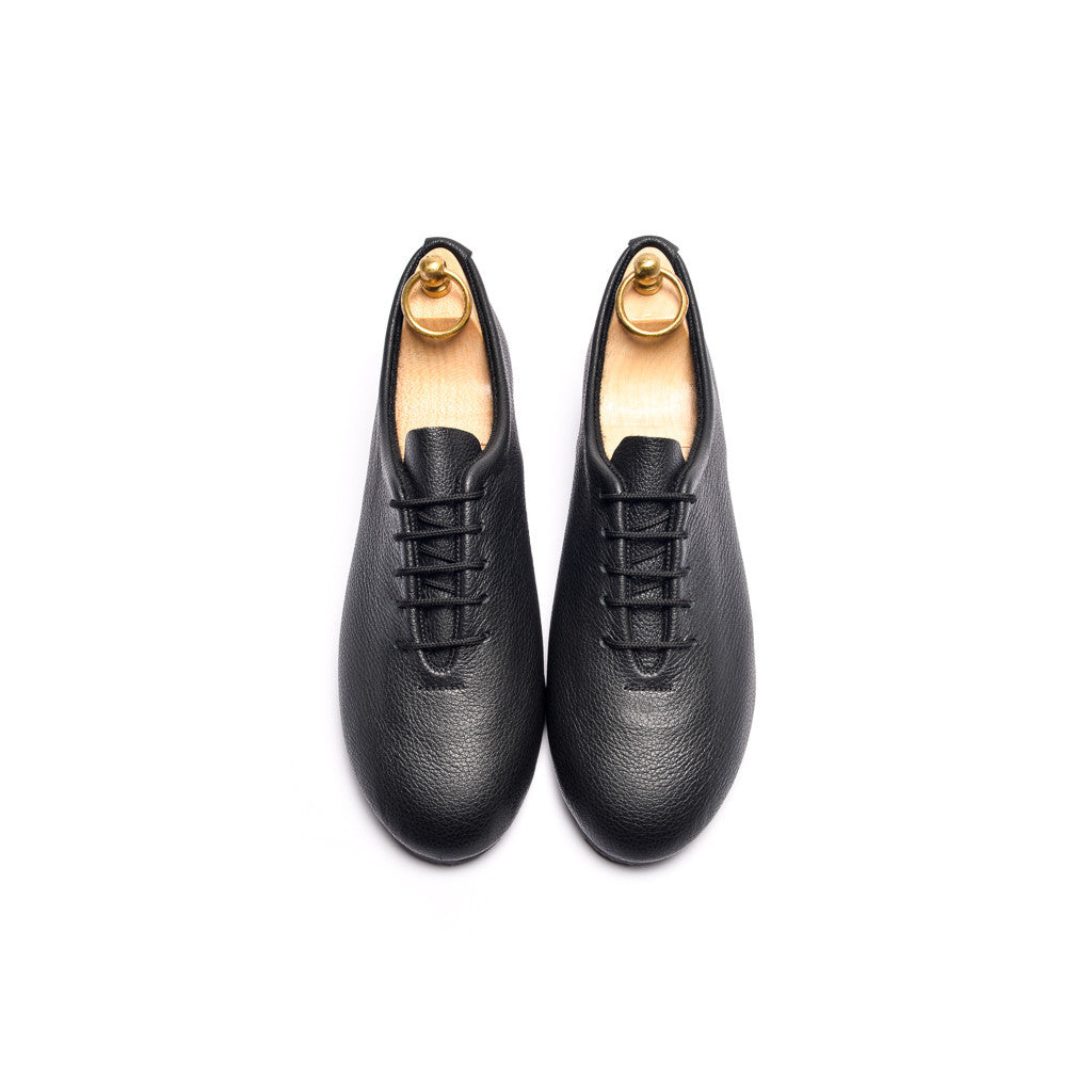 REGENT WHOLECUT SHOE - BLACK - mashroom7
