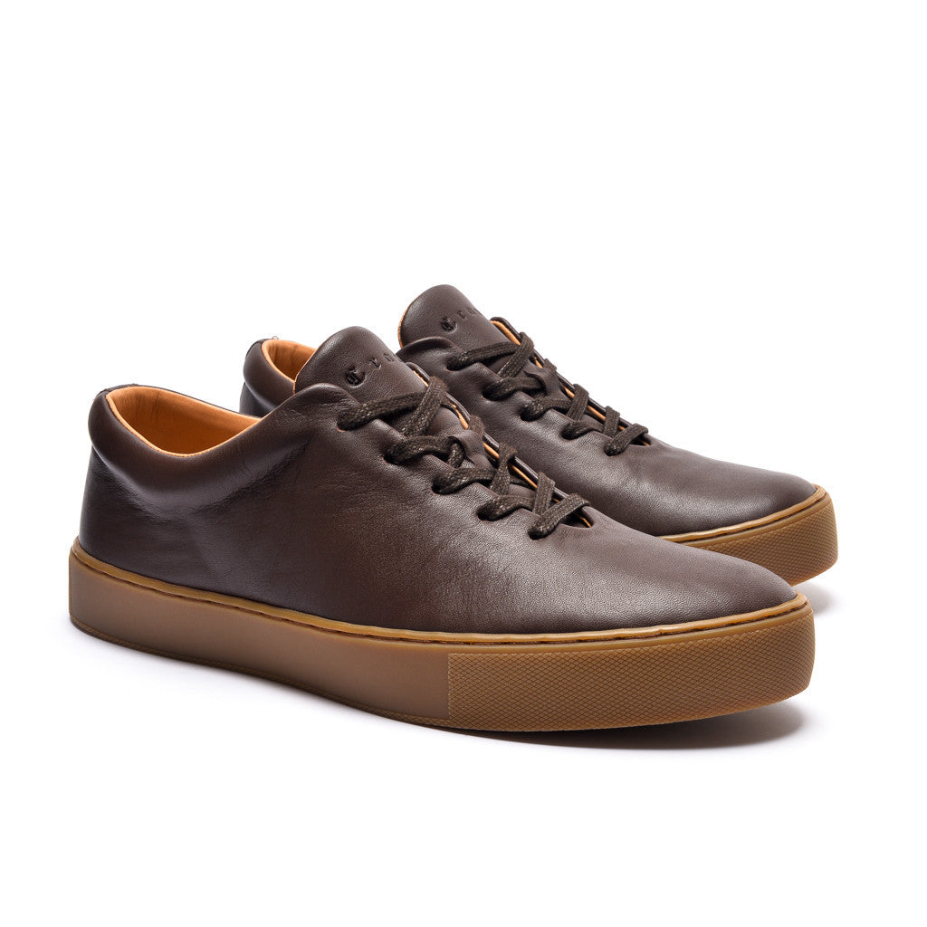 UPTON WHOLECUT SNEAKER - BROWN GUM - mashroom7