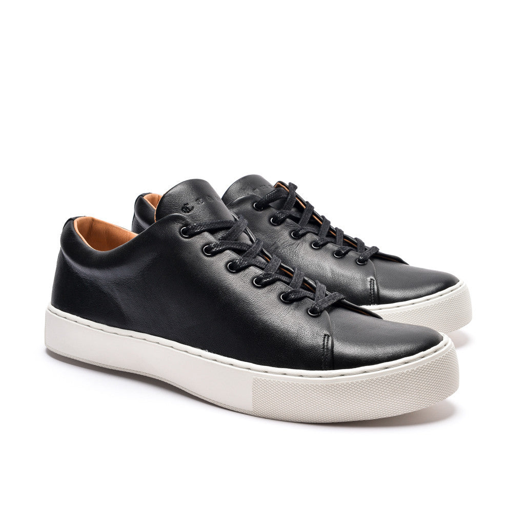 OVERSTONE DERBY SNEAKER - BLACK WHITE - mashroom7