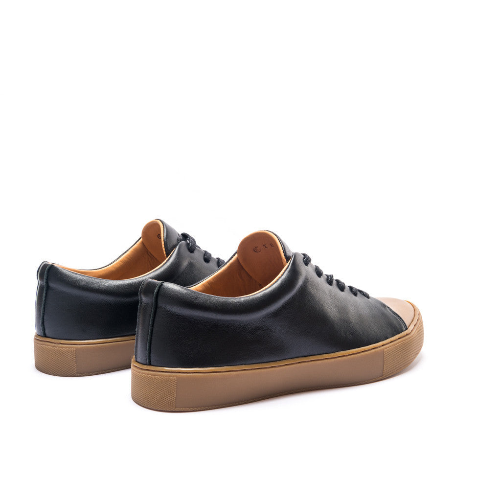 ABINGTON TOE CAP SNEAKER - BLACK GUM - mashroom7