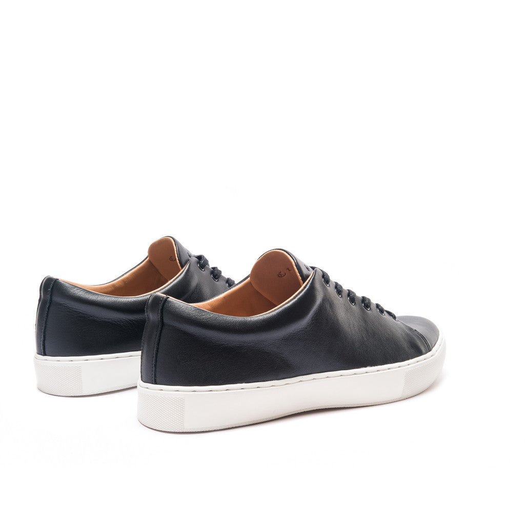 OVERSTONE DERBY SNEAKER - BLACK WHITE - mashroom7