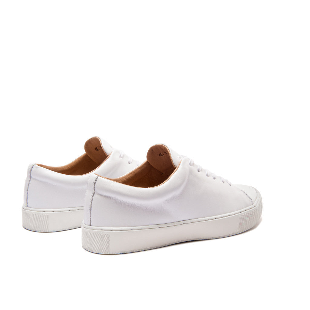 ABINGTON TOE CAP SNEAKER - WHITE WHITE - mashroom7