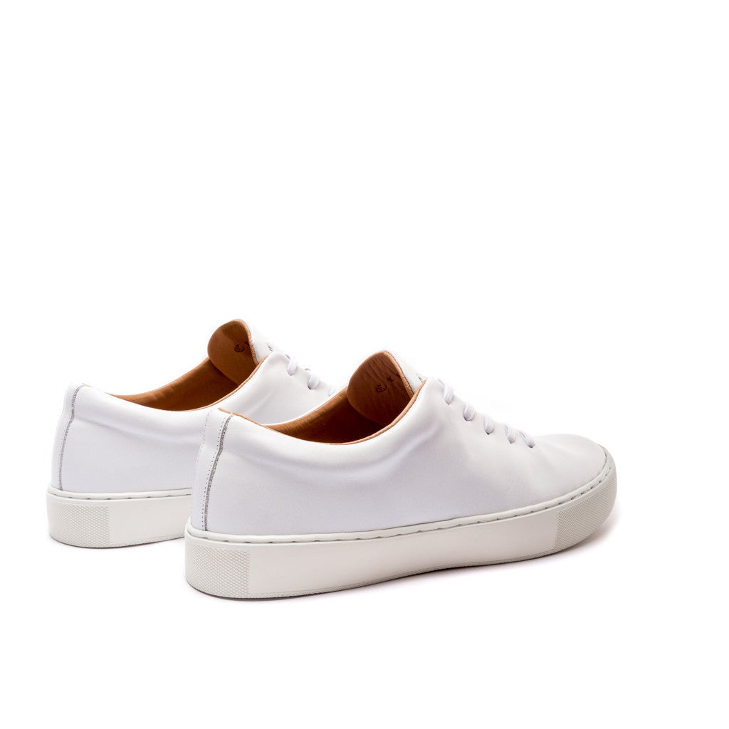 UPTON WHOLECUT SNEAKER - WHITE WHITE - mashroom7