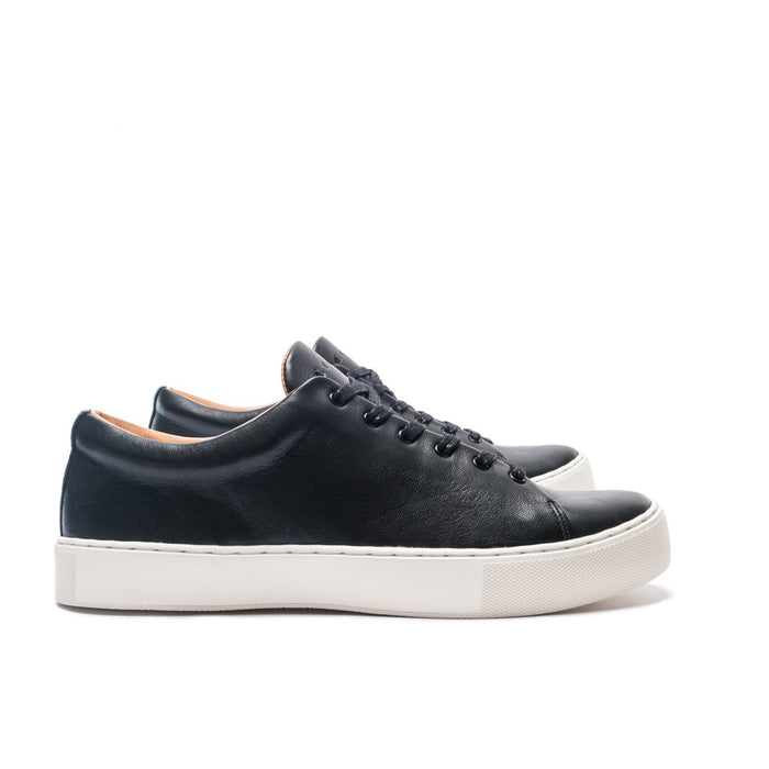 OVERSTONE DERBY SNEAKER - BLACK WHITE - mashroom7