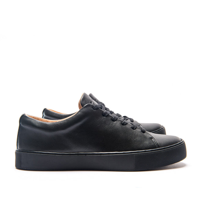 ABINGTON TOE CAP SNEAKER - BLACK BLACK - mashroom7