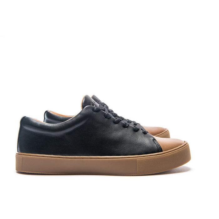 ABINGTON TOE CAP SNEAKER - BLACK GUM - mashroom7