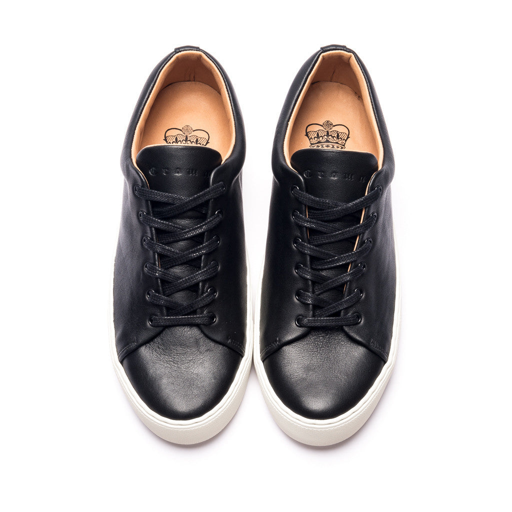 OVERSTONE DERBY SNEAKER - BLACK WHITE - mashroom7