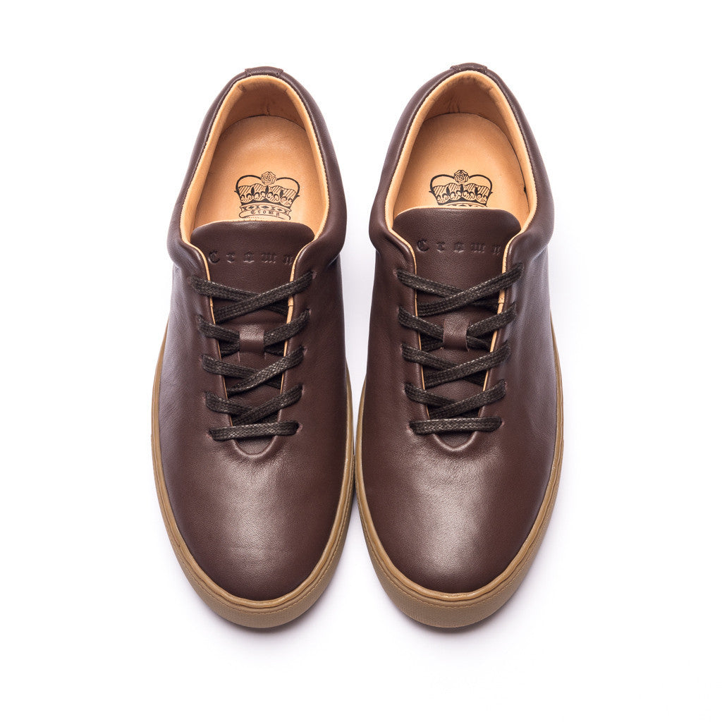 UPTON WHOLECUT SNEAKER - BROWN GUM - mashroom7