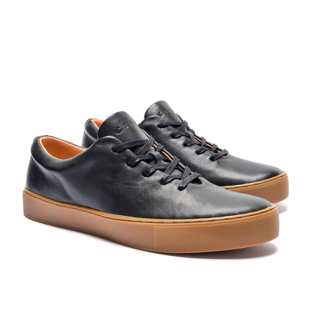 UPTON WHOLECUT SNEAKER - BLACK GUM - mashroom7