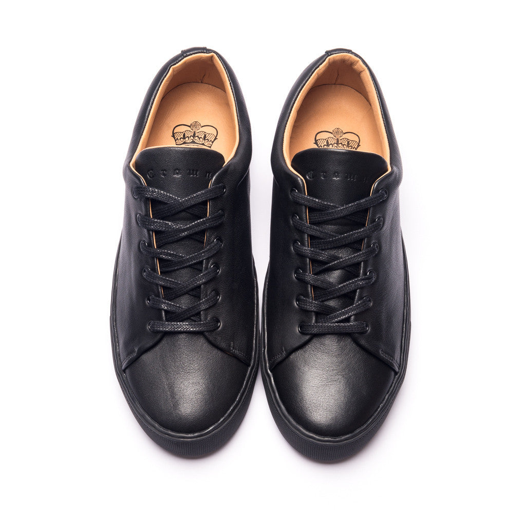 OVERSTONE DERBY SNEAKER - BLACK BLACK - mashroom7