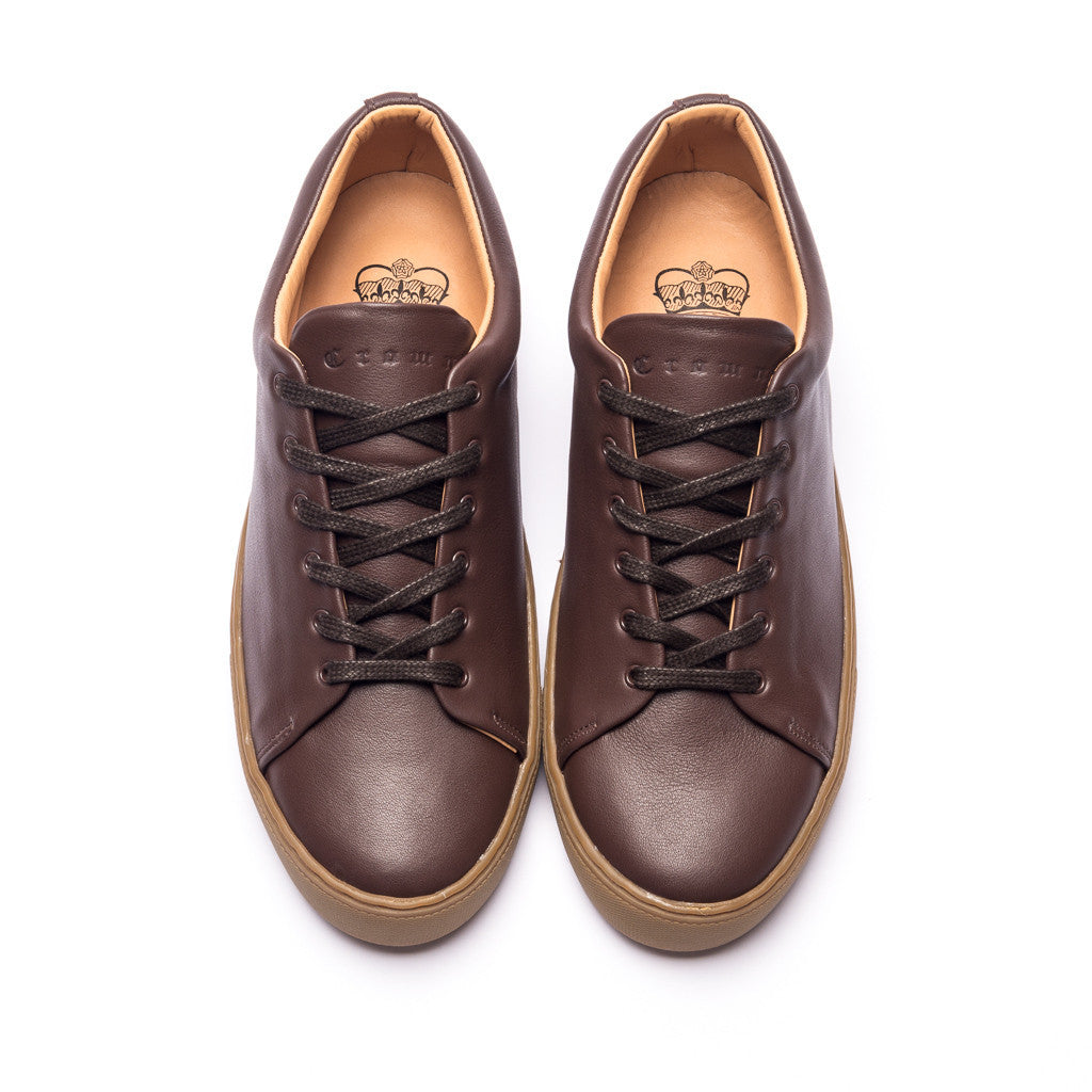 OVERSTONE DERBY SNEAKER - BROWN GUM - mashroom7