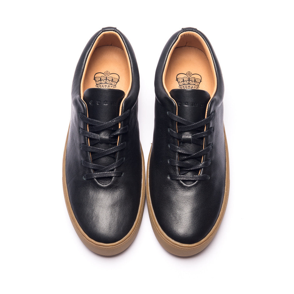 UPTON WHOLECUT SNEAKER - BLACK GUM - mashroom7