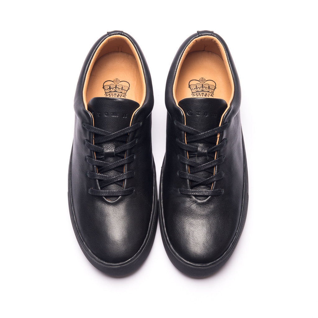 UPTON WHOLECUT SNEAKER - BLACK BLACK - mashroom7