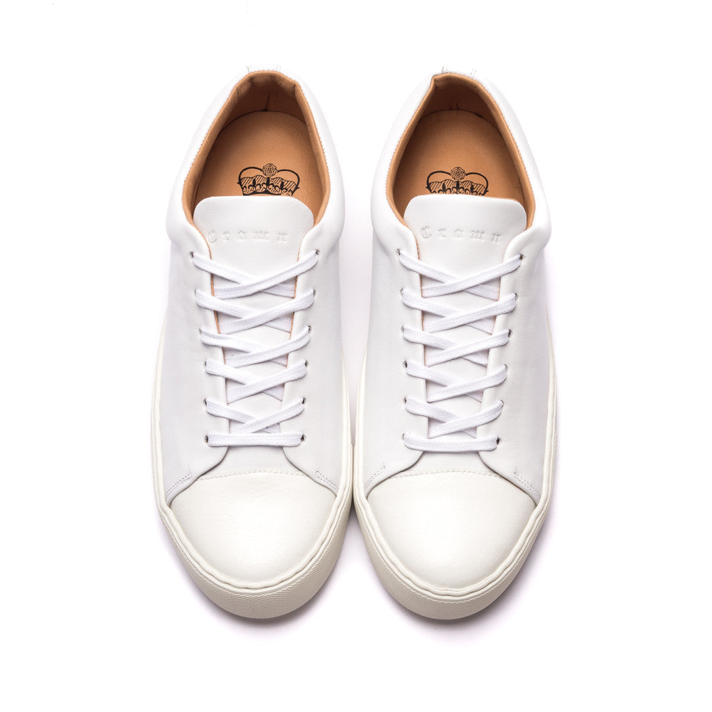 ABINGTON TOE CAP SNEAKER - WHITE WHITE - mashroom7