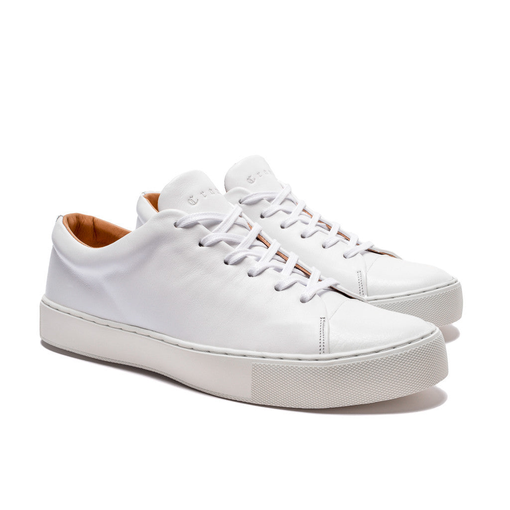 ABINGTON TOE CAP SNEAKER - WHITE WHITE - mashroom7