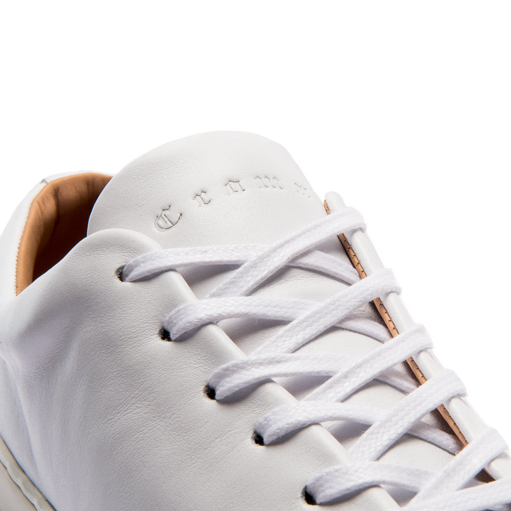 ABINGTON TOE CAP SNEAKER - WHITE BLACK - mashroom7